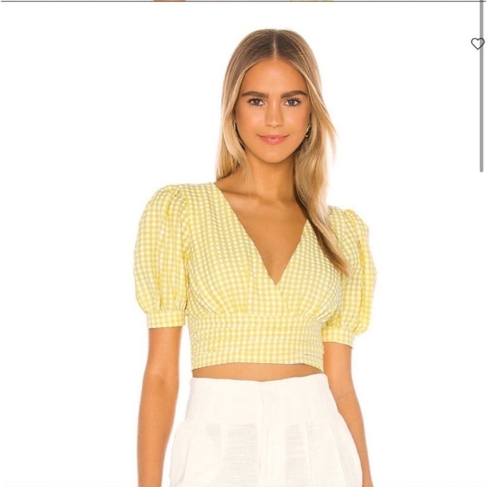 Song of Style gingham top, purchased from Revolve